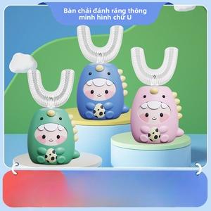 Bàn Chải Đánh Răng Điện Cầm Tay Cho Trẻ Em, Dành Cho 2-13 Tuổi, Loại Răng Miệng Siêu Âm, 3 Tốc Độ, Không Thấm Nước, Thiết Kế Hình Chữ U Lười Biếng, Thích Hợp Để Chăm Sóc Răng Miệng bàn  chải  điện  trẻ  em  10  tuổi
