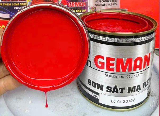 Product Introduction of SƠN PHỦ GEMAN Dùng cho: Sắt mạ kẽm, Inox, Sắt, Nhựa, Gỗ, Kiếng  loại 900gr 18