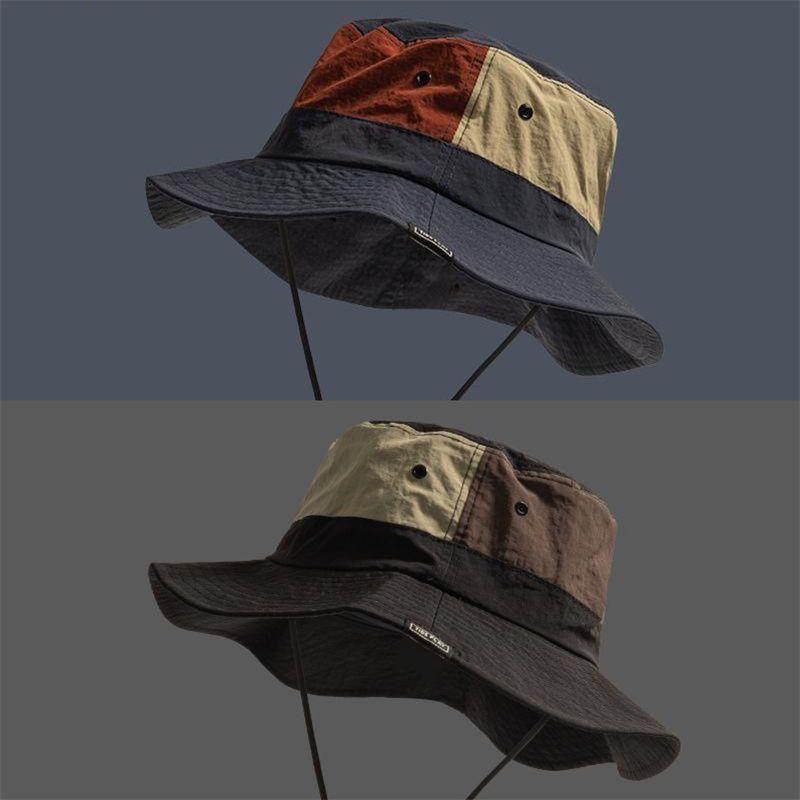 Mũ Bucket, Trang Phục Mùa Hè, Mũ Ngư Dân, Thường Ngày, Chần Bông, Có Thể Gập Lại, Mũ Chống Nắng Ngoài Trời, Nhanh Khô, Thích Hợp Cho Leo Núi, Mũ Chống Nắng m ũ lu ỡ it rai 1