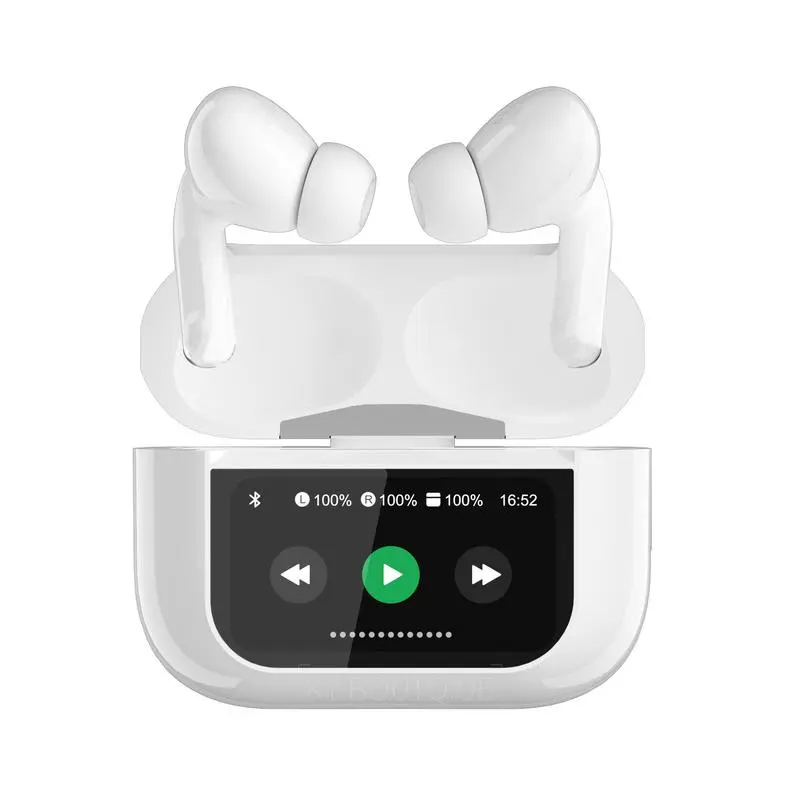 Tai nghe thông minh A9 PRO ANC/ENC, màn hình LCD cảm ứng màu, siêu trầm, Bluetooth 5.4, hình nền tùy chỉnh, hiển thị lời bài hát 5