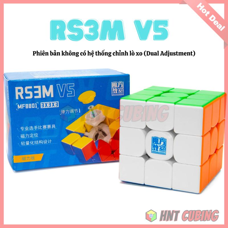  Rubik 3x3 MoYu RS3M v5  5 phiên bản có sẵn nam châm  