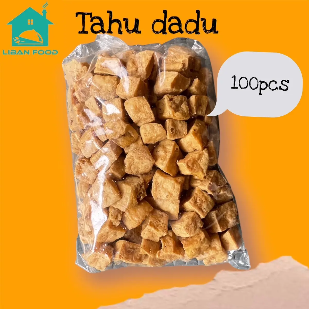 Tahu Dadu 100pcs Topping Seblak Baso Aci Liban food