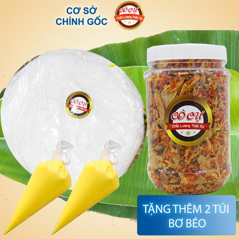Combo mini Cực rẻ: 300gr bánh tráng phơi sương, 200gr ruốc hành phi, bơ béo túi