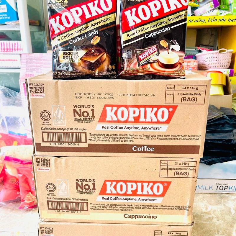 Thùng 24 Gói x 135g￼ Nhập khẩu [ indonesia] Kẹo hương cà phê Kopiko