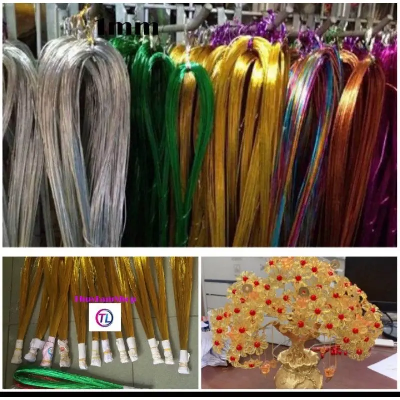 Bó 40 sợi kẽm 24 làm hoa, làm cây thủ công handmade