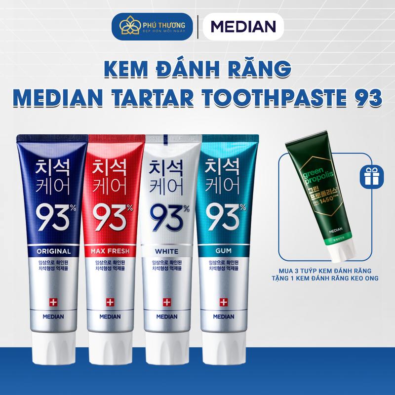 MEDIAN Kem Đánh Răng DENTAL IQ 93% Giúp Bảo Vệ Răng Miệng 120G