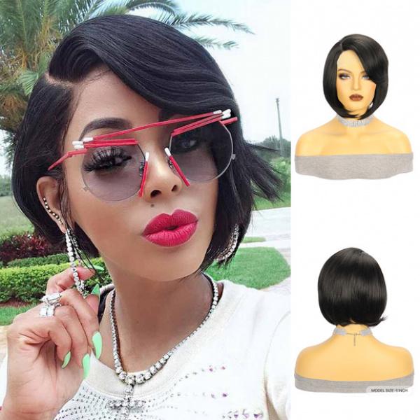 Product Introduction of Cross-Border Fashion Wig Women's Hair Band Short African Small Curly Hair Chemical Fiber Hair Cover High-Temperature Fiber Xuchang Wig 41