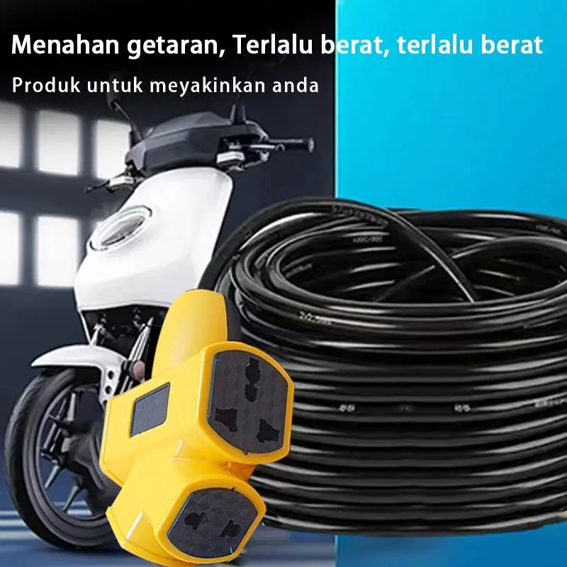 【Stok Lokal Ready】 Kawat & Kabel Listrik Gulungan Roll Dengan Saklar 30/20/10/5/3 Meter Sambungan Listrik Kabel Roll Kontra Arde Kabel Ekstensi Extension Cord Mendukung Kendaraan Listrik, Kabel Sambungan Multi Fungsi /Colokan Kabel Listrik /,Steker Kabel 5