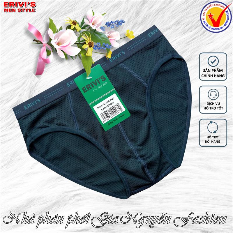 Product Introduction of 1 chiếc quần lót nam Erivi's, chất liệu cotton thông hơi, co giãn 4 chiều 6