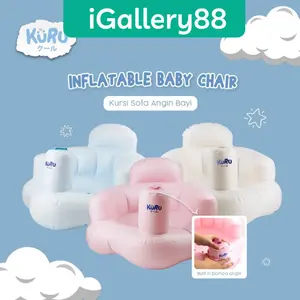 KURU Inflatable Baby Chair Kursi Sofa Angin Bayi Tiup Pompa Built in