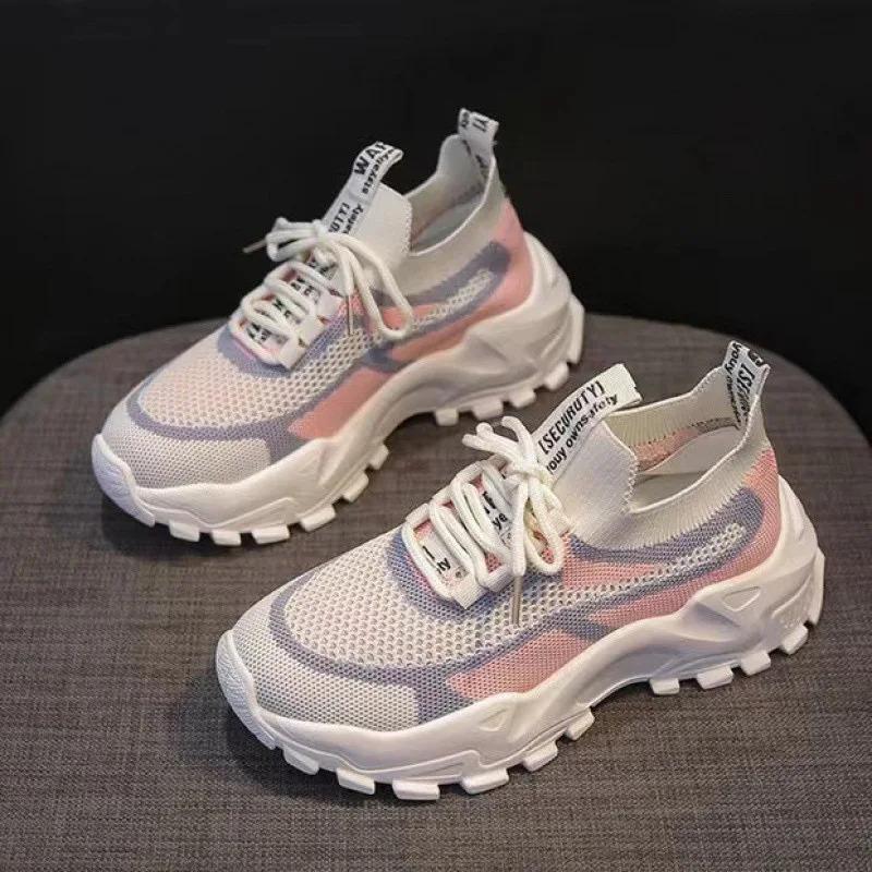 Product Introduction of 2024 New female Shoes All-Match Mesh Casual Shoes Deodorant Soft Bottom Shoes Spring and Autumn Breathable Sneaker female Shoes 5