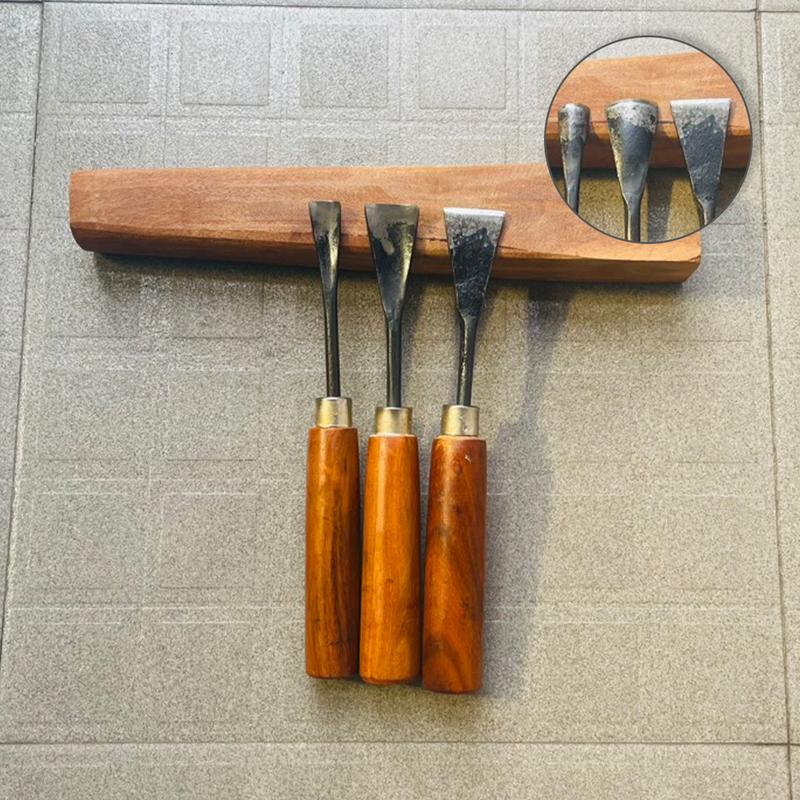 03 mũi đục bonsai kèm dùi gõ đục gỗ nghiến [DUC-015.7.87DCK-10]