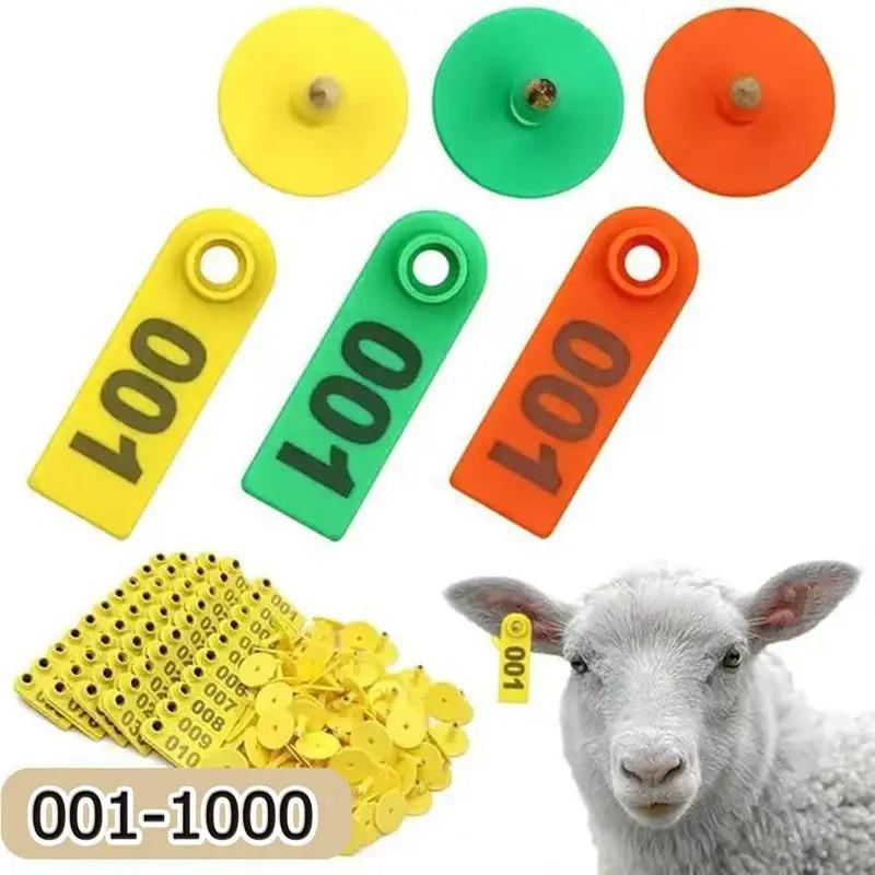 100pcs New 001-100 Numbers Sheep Ear Tags Multi-color Convenient ...