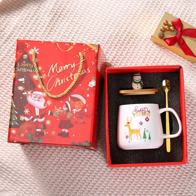 Product Introduction of Cốc Gốm, Thiết Kế Ông Già Noel Giáng Sinh, Hộp Quà Người Tuyết, Cốc Cây Thông Noel, Thích Hợp Làm Quà Tặng Cho Bạn Bè Và Bạn Gái 5