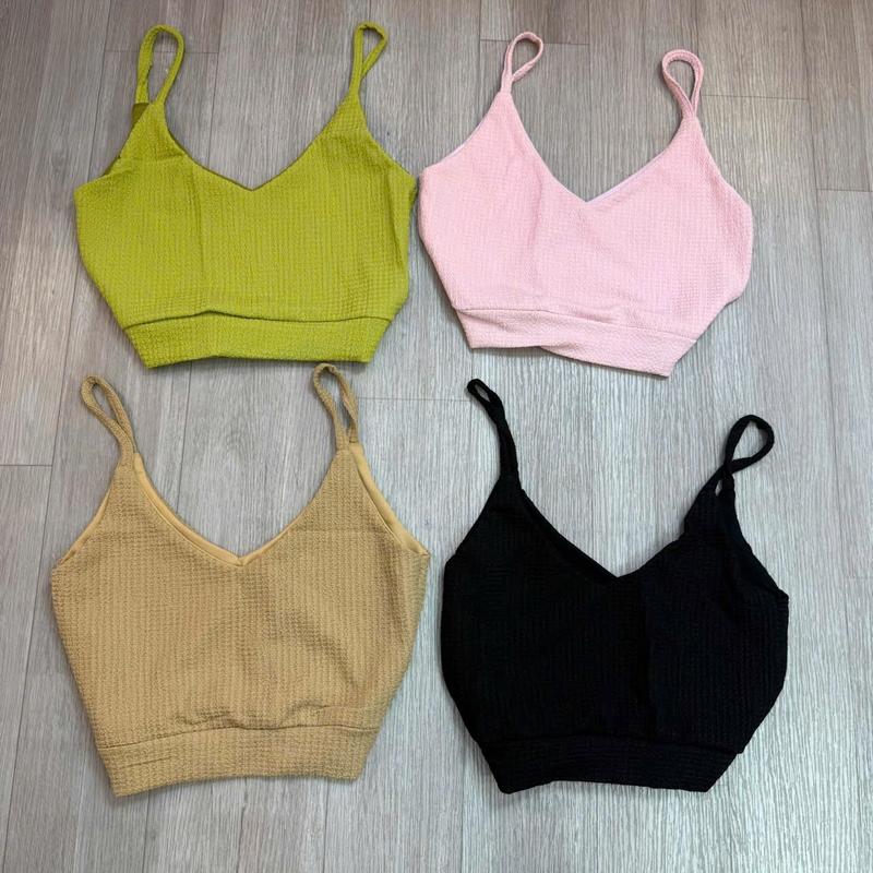 Product Introduction of Áo 2 Dây Xốp 2 Lớp 4 Màu Hình Thật Tự Chụp Nữ Women Top Voi 11