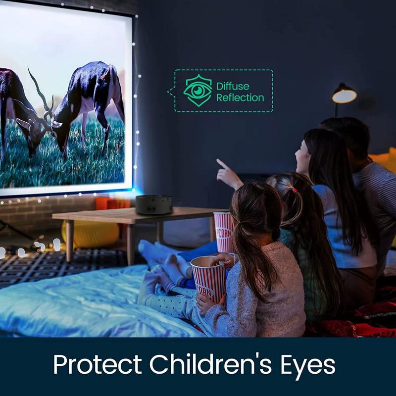 Máy Chiếu Mini, Hệ Điều Hành Android 4K, Full HD, Dành Cho Điện Thoại Di Động, Kích Thước Cầm Tay Thích Hợp Cho Gia Đình Và Sân Khấu, Hỗ Trợ Kết Nối Bluetooth, Tương Thích Với Máy Chiếu yt200, Máy Chiếu HomePro 6