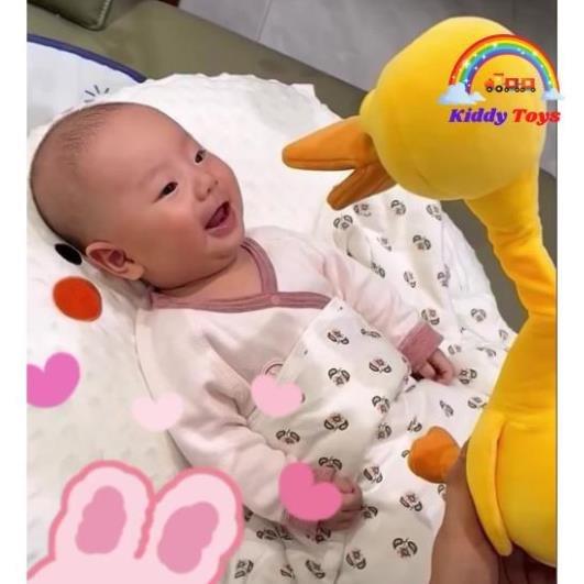 Đồ Chơi Vịt Nhồi Bông Biết Nói Nhảy Múa Nhại Giọng Hát Tiếng Việt Pin Sạc Tương tác cho Bé