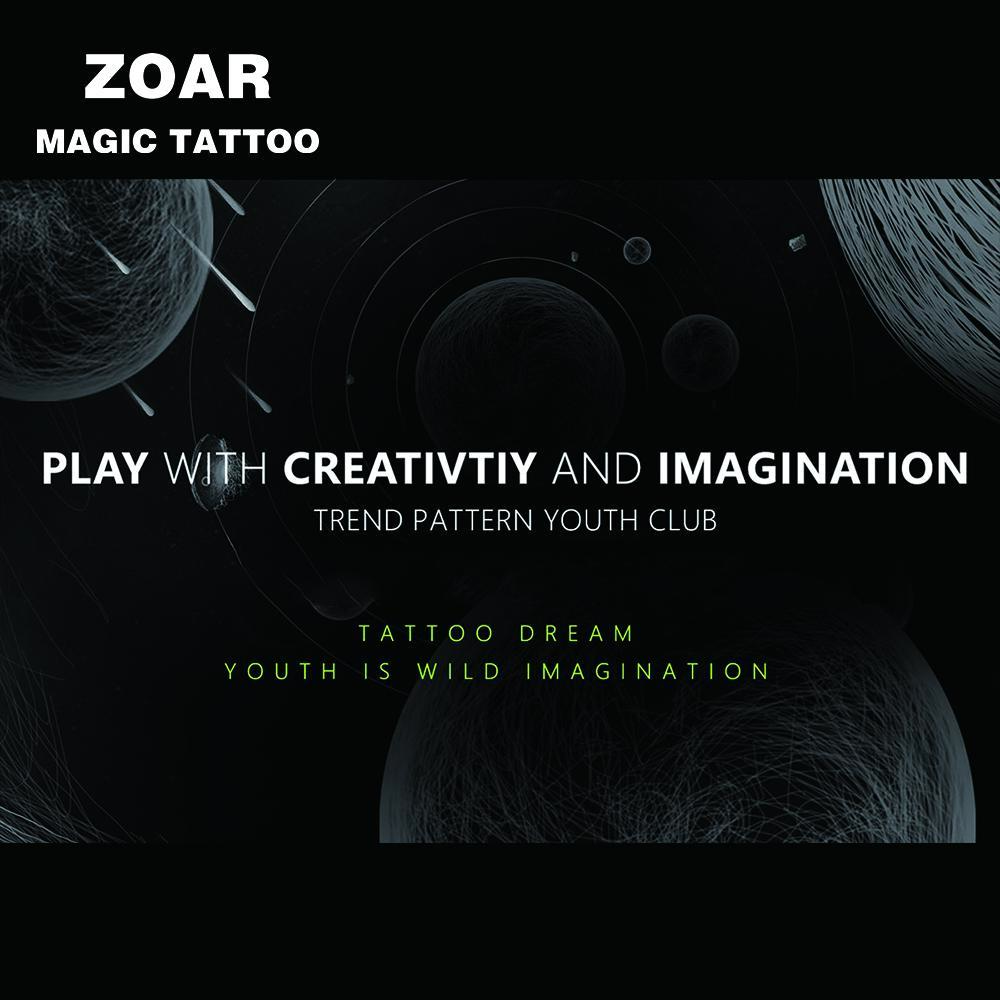 ZOAR-Y19 Stiker Tato Temporary Semi Permanen【pola kecil】Tahan lama Tattoo menempel dekorasi seni untuk pria dan wanita