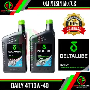 Oli mesin motor 4t DELTALUBE DAILY PREMIUM 4T 10W-40 ORIGINAL 100% Motorcycle Oil