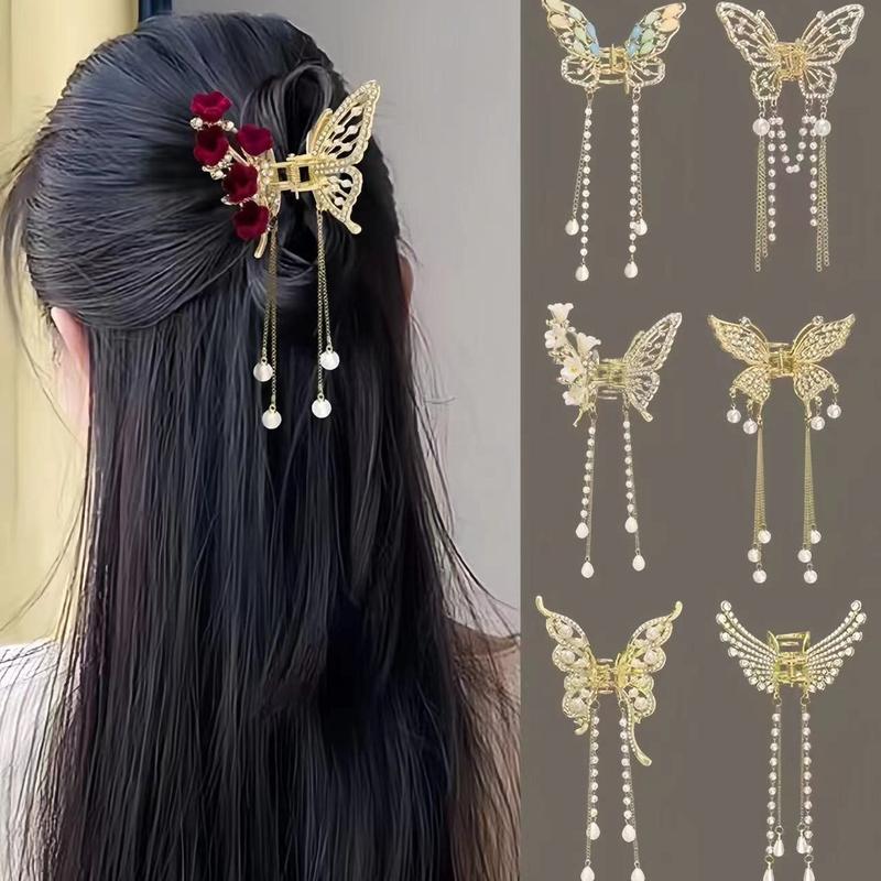 Kẹp Tóc Hình Bướm, Phong Cách Hàn Quốc, Thiết Kế Thanh Lịch, Thích Hợp Cho Bé Gái Women 0