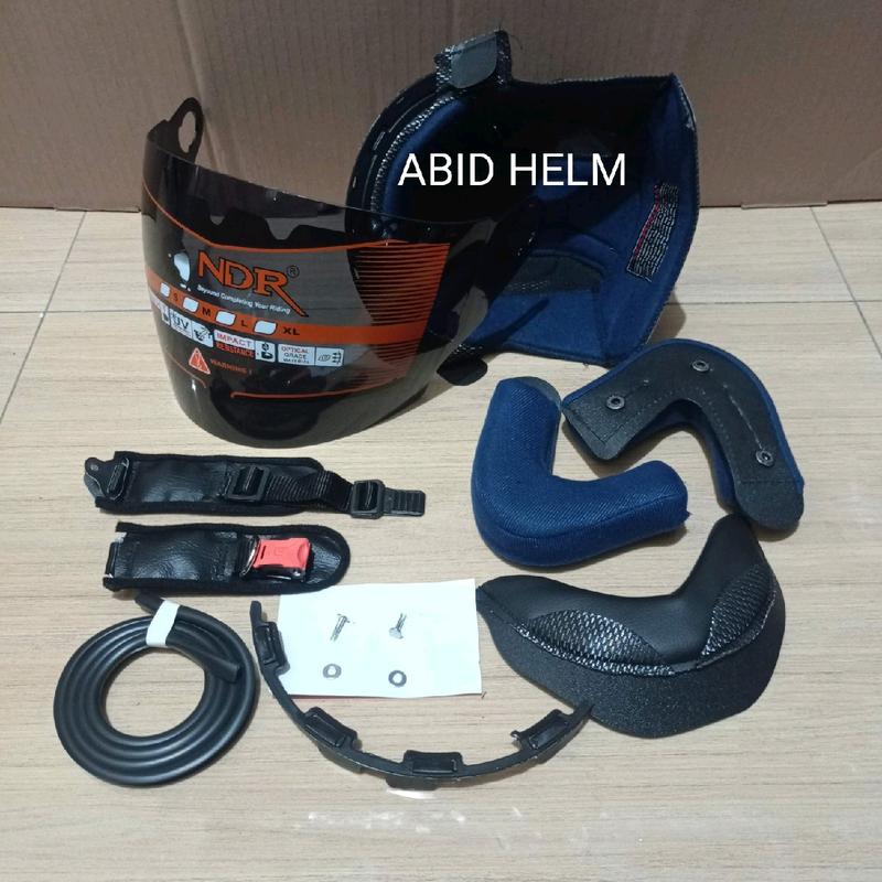 Paket Busa dan Kaca Visor Helm Ink CX22 dengan Lis Karet dan Gesper Helm - Motorcycle 3