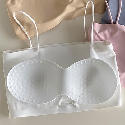Set 3 Áo Bra 2 Dây Đúc Su Mềm Mại Co Giãn Đa Chiều - Top Bra 2 Dây Sợi Bún Sẵn Mút Ngực KING SHOP B8881 Women 9