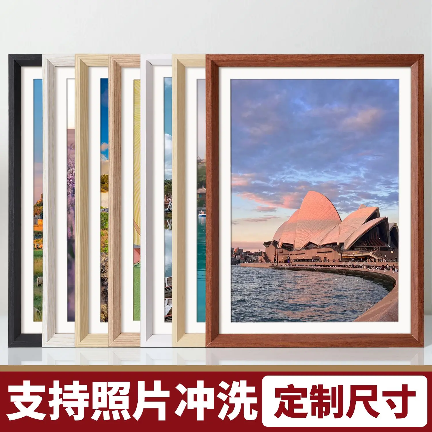 Khung Ảnh, Thiết Kế Đơn Giản, Treo Tường Tùy Chỉnh, 16 Inch Và 20 Inch, Thích Hợp Cho Các Cặp Đôi, Khung Bộ Ghép Hình, 4K Hình Chữ Nhật, A3a4diy, Khung Ảnh Trẻ Em