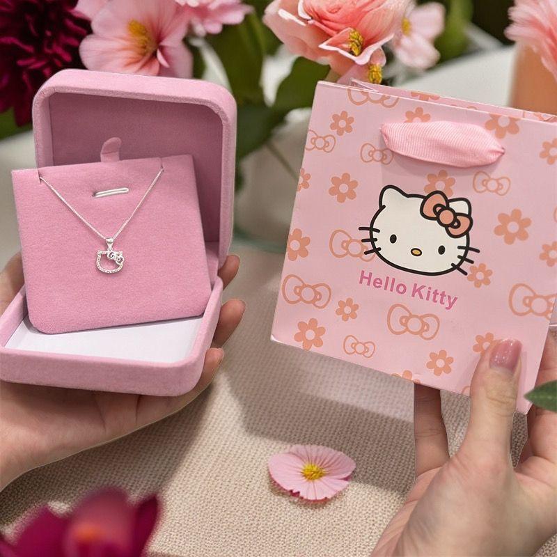 Vòng Cổ Hello Kitty, Dành Cho Phụ Nữ, Dây Chuyền Xương Đòn 925, Mặt Dây Chuyền Thời Trang Và Thanh Lịch, Thích Hợp Làm Quà Tặng Dễ Phối Đồ, Lý Tưởng Cho Bạn Thân Hoặc Bạn Gái, Mặt Hàng Quà Tặng Hello Kitty 0