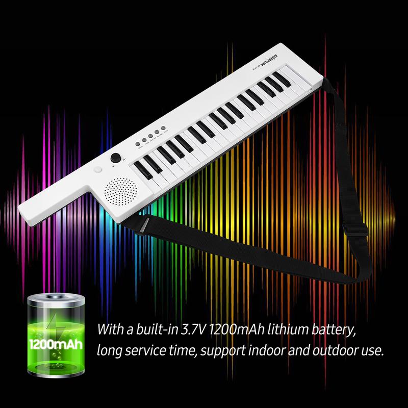 Đàn Piano Điện Tử, Đàn Ghi Ta, Có Bàn Phím Mini, Bàn Phím Điện Tử 37 Phím, Có Thể Sạc Lại, Thích Hợp Cho Trẻ Em 4