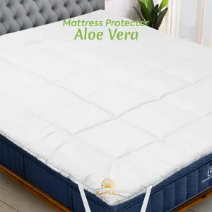 Matras protector pelindung kasur serat organic aloe vera mattress topper size 90, 100, 120, 160, 180, 200