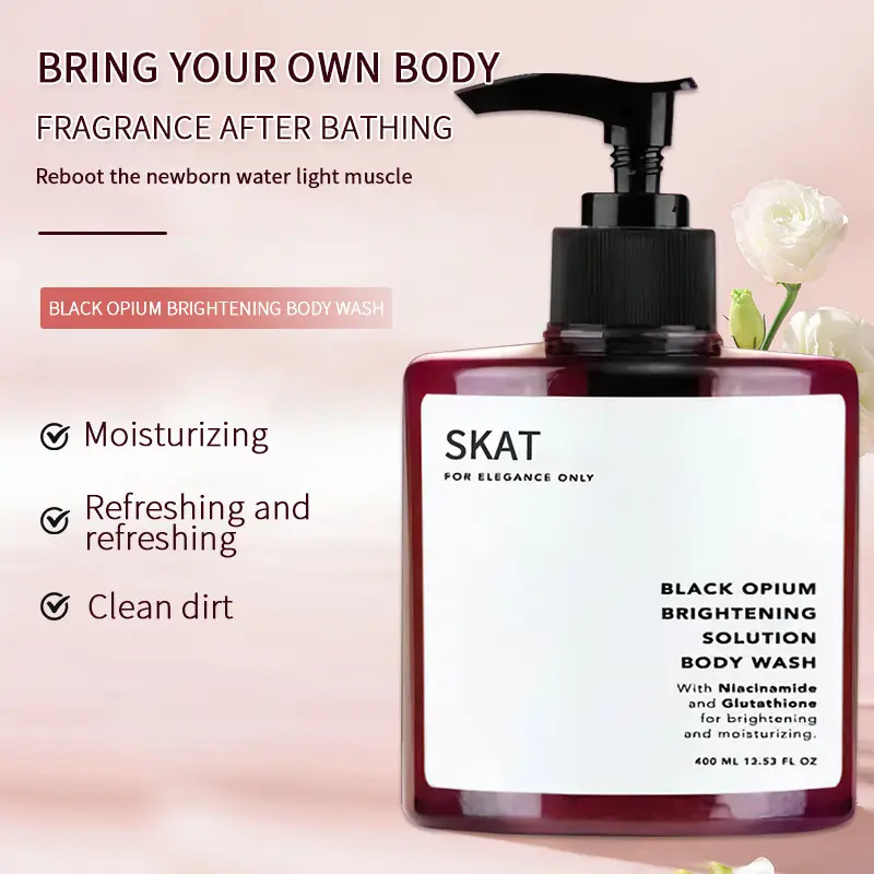 Cheap Hot Sale New Nicotinamide Fragrance Lasting Fragrance Moisturizing Skin Black Opium Shower Gel