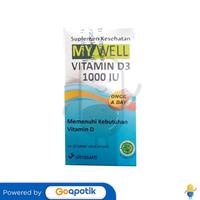 Gambar MYWELL VITAMIN D3 1000 IU BOTOL 20 TABLET dari Apotek As Syifa Jatiasih by GoApotik Kota Bekasi 2 Tokopedia