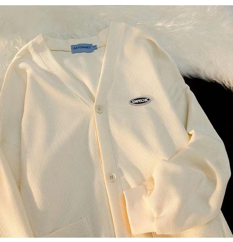 Product Introduction of Women Áo Len Cardigan Bánh Quế Thiết Kế Đẹp Cho Nữ, Phong Cách Lười Biếng Mùa Xuân Và Mùa Thu, Áo Khoác Dệt Kim, Dễ Phối Đồ, Thích Hợp Cho Học Sinh, Thời Trang, Áo Học Sinh Top 17