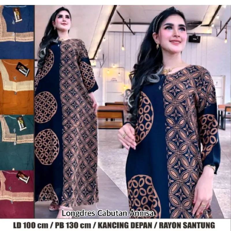 Daster lengan panjang, busui, bumil, nyaman adem 2