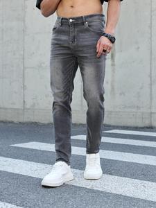 Men's Regular Fit Solid Color Denim Shorts, Casual Comfy Fashionable Jeans for Daily Wear, Men's Bottoms for All Seasons