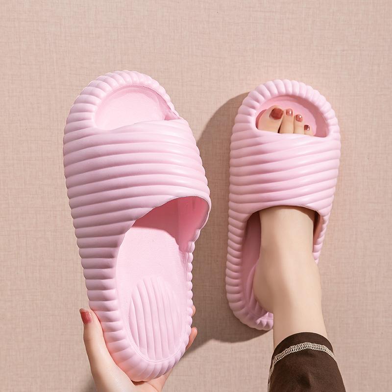 Stepping on Poop Feeling Slippers for Women, Summer Indoor Home Thick Sole Non-Slip EVA Couple Sandals, Men's Summer Outdoor Wear 1