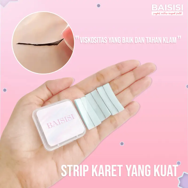 BAISISI Perekat Lem Bulu Mata Panjang J02 6PCS Eyelash Bulumata 1