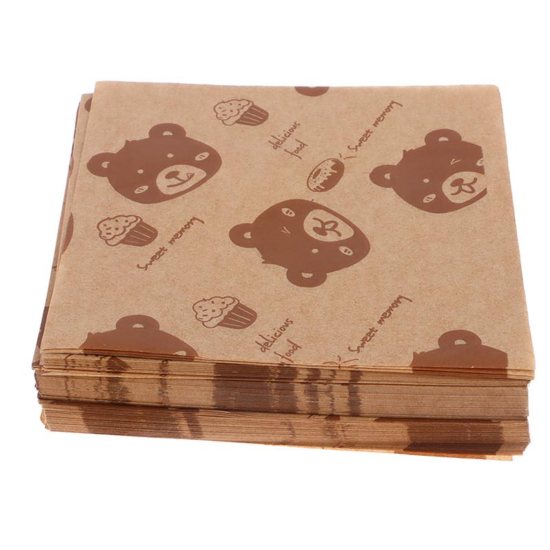 Product Introduction of Giấy Đóng Gói Bánh Sandwich, 100 Chiếc, Cấp Thực Phẩm, Không Chứa BPA, Chống Dầu, Thích Hợp Cho Bánh Mì, Bánh Mì Kẹp, Khoai Tây Chiên, Dụng Cụ Làm Bánh, Giấy Dầu 12
