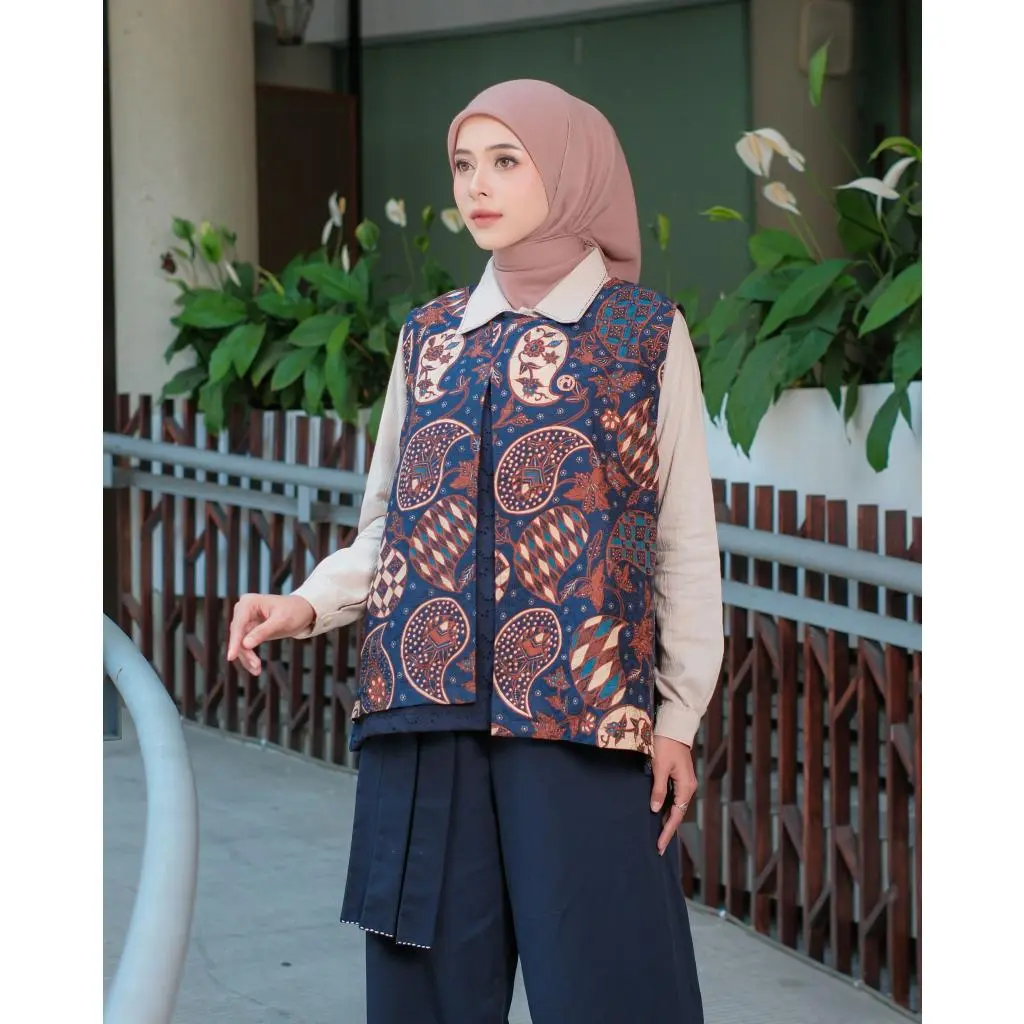 NETALY Fashion Muslim Wanita Mohana Vest Batik