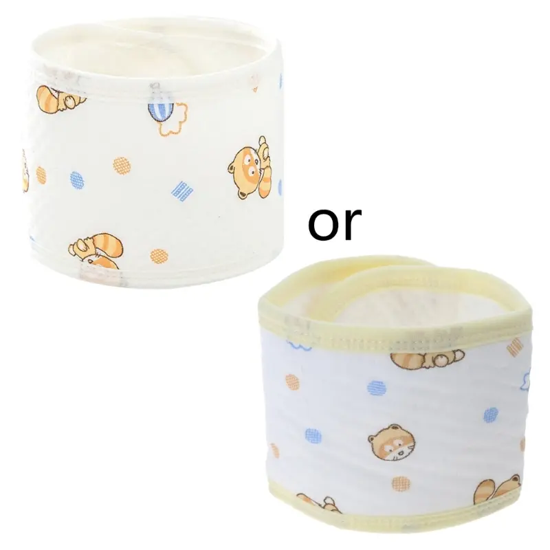 SISHU Cotton Infant Belly Band Belly Wraps Newborn Baby Umbilical Cord Navel Belt Adjustable for 0-12 months Infant Babies