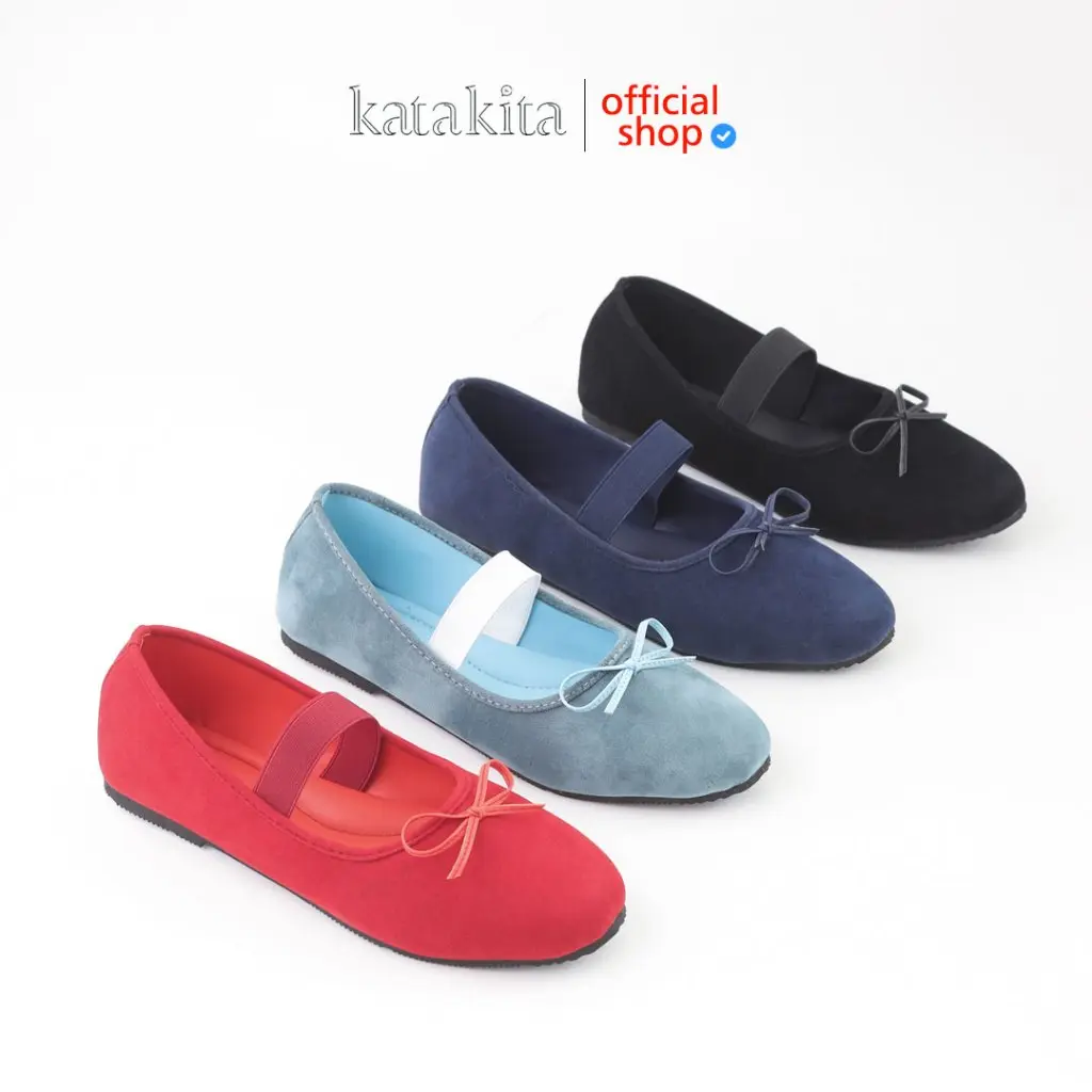 Katakita wini flatshoes wanita sepatu flat ballerina