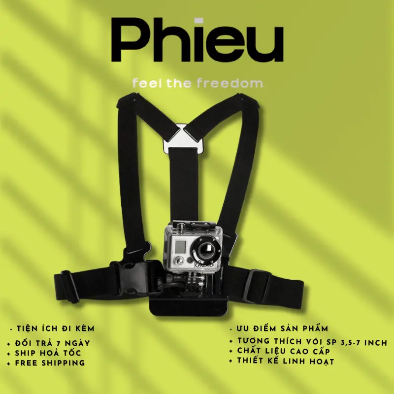 Phụ Kiên Dây Đeo Ngực Cho Điện Thoại và Camera Hành Trình - Sự Lựa Chọn Hoàn Hảo Cho Mọi Chuyến Đi 0