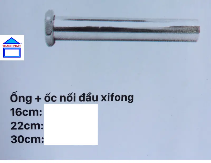 BanCoot - Bộ Xi phông chậu lavabo inox XF01D, XF02M, XF02D, ốc đồng, xi phông chậu bàn đá, chính hãng 4