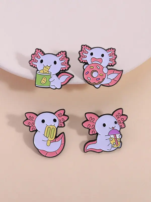 Cute Cartoon Frog Design Brooch, Fashion Alloy Badge for Women & Men, Enamel Pin Suitable for Backpacks, Jeans, Scarves, Hats Decoration 2