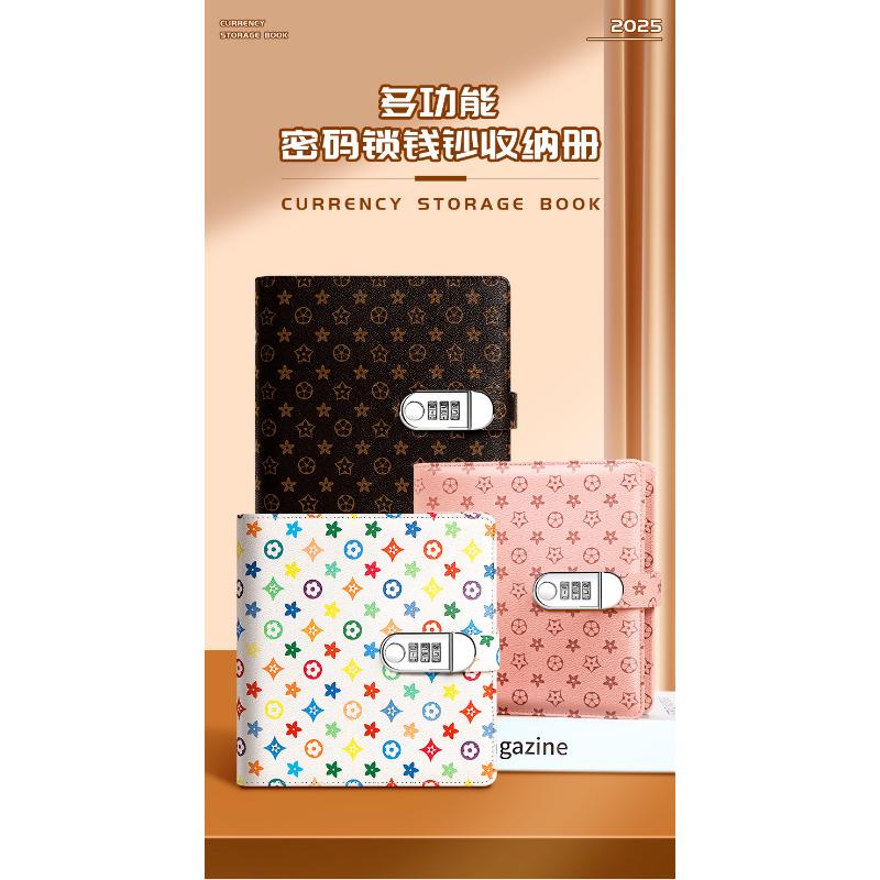 Product Introduction of สมุดบันทึกเงินฝากเงินสด, ล็อครหัสผ่าน, สมุดบันทึกครอบครัว, ความจุมาก,，สมุดเก็บเงินสด ล็อครวมกัน ใหม่สำหรับปี 2025 สามารถใส่ได้เฉพาะในกระเป๋าเก็บเงินสด ความจุมาก พร้อมฝาปิดป้องกัน เหมาะสำหรับการจัดการทางการเงิน 9