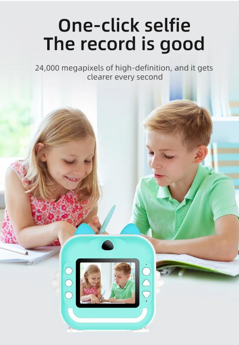 Product Introduction of Mini Instant Print Camera HD for Kids with Portable Digital Photography for Travel and Parties 8