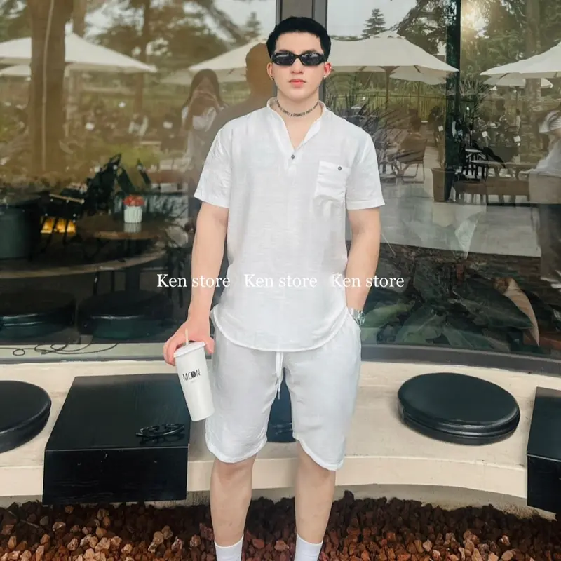 Bộ đũi nam hè cộc tay size 40kg-100k Áo đũi quần đũi 2