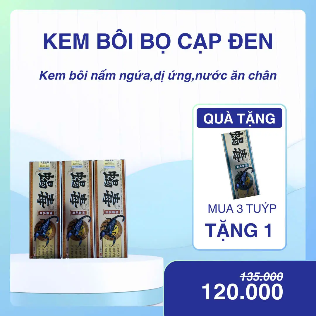 Kem Bôi Nấm Ngứa, Nấm Da Đầu, Nước Ăn Chân. Bọ Cạp Đen (18g)