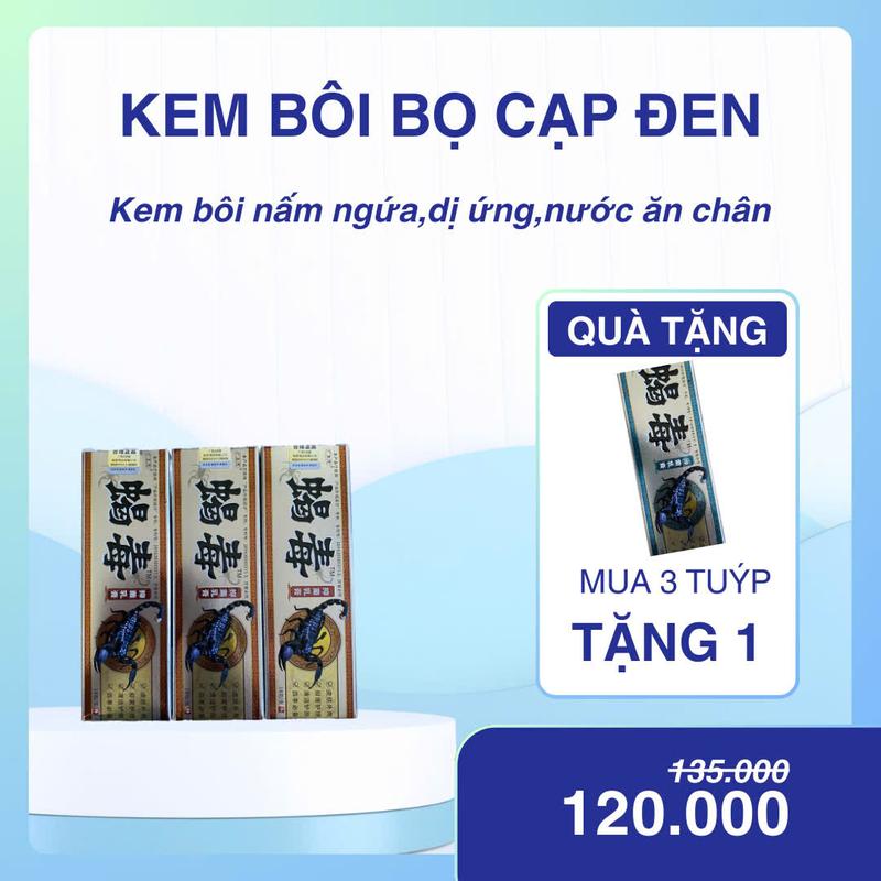 Kem Bôi Nấm Ngứa, Nấm Da Đầu, Nước Ăn Chân. Bọ Cạp Đen (18g)