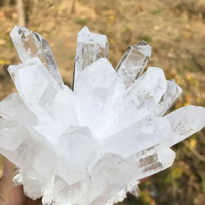 Natural Quartz Crystal Selenite Tower Lamp, Healing ReikiDecorCostumeJewelry & Accessories 4